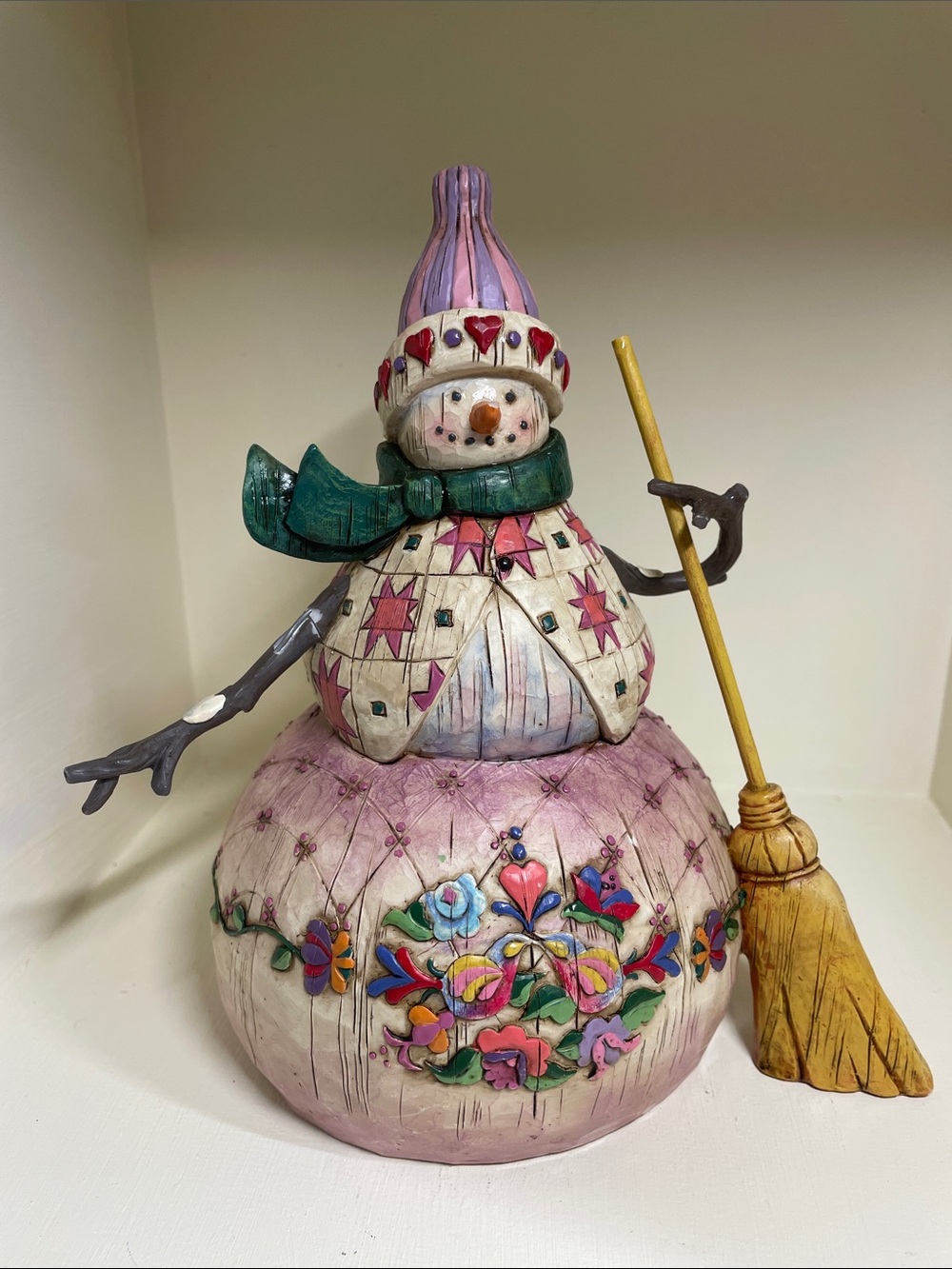 Jim Shore Heartwood creek 2003 winters warmth snowman